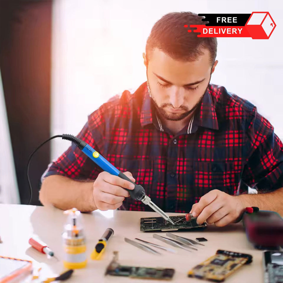 Mini Electric Adjustable Temperature Soldering Iron - 110V Jeddah Traders