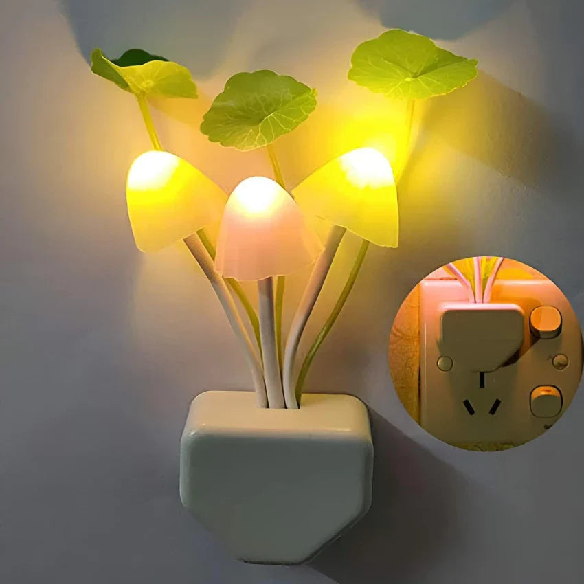 2Pcs Sensor LED Mushroom Night Light Jeddah Traders