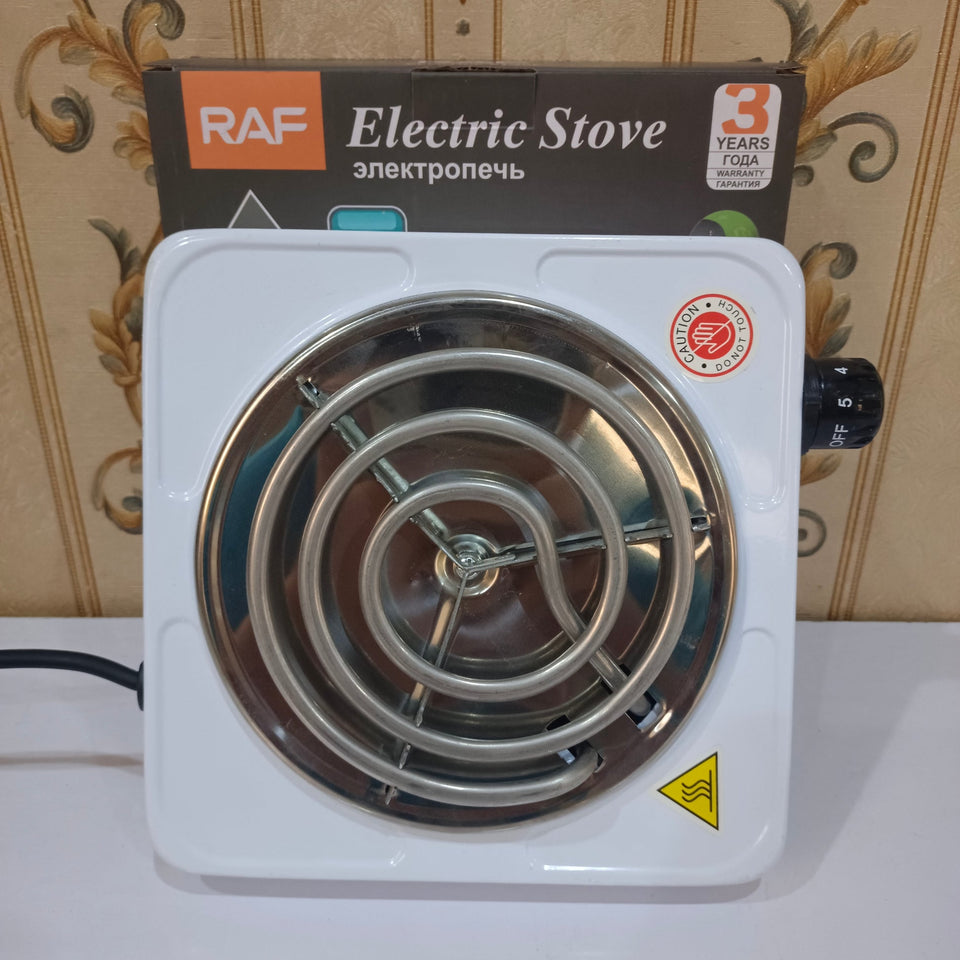RAF Electric Stove Hot Plate – 1000W Portable Cooking Stove Jeddah Traders