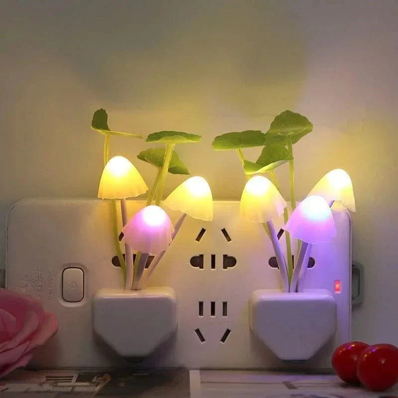 2Pcs Sensor LED Mushroom Night Light Jeddah Traders