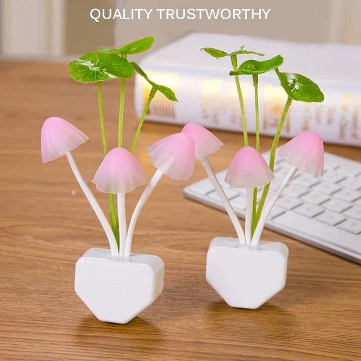 2Pcs Sensor LED Mushroom Night Light Jeddah Traders